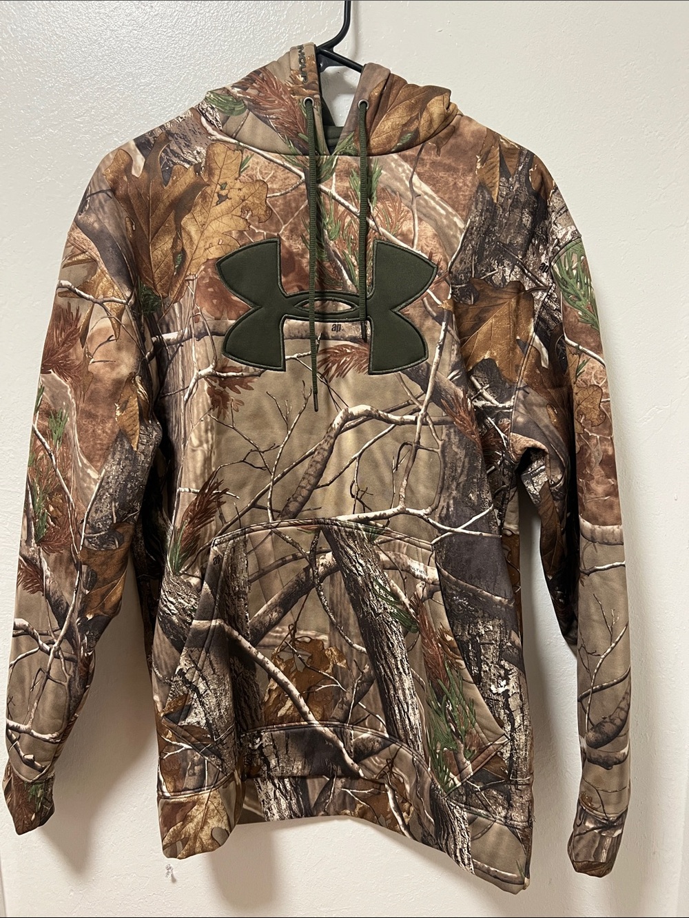 Under Armour Boys' Camo Hoodie Jacket - Brown & Green